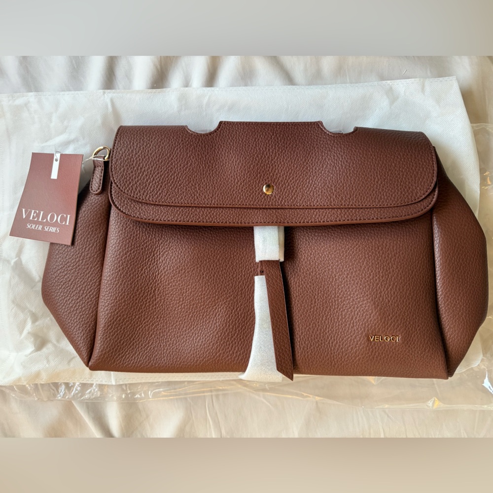 Brown Leather Satchel for Women